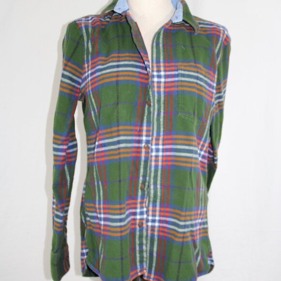 Packers Flannel Green Bay Upcycled Youth Button Down NFL Football Size 15-16 - Picture 7 of 10